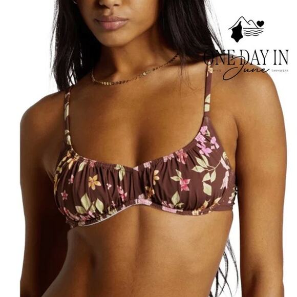 Billabong Free to Be Bliss Bralette Bikini Top Size L - Picture 1 of 6